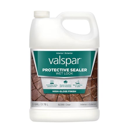Cabot Valspar Wet Look Protective Sealer High-Gloss Clear Acrylic Concrete Sealer 1 gal 024.0082390.007